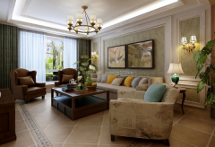 <b>粉饰着壁灯和挂画</b>